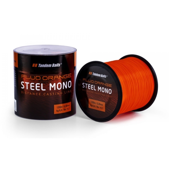 Tandem Baits Steel Mono Fluo pomarańczowy 600 m / 0,30 mm